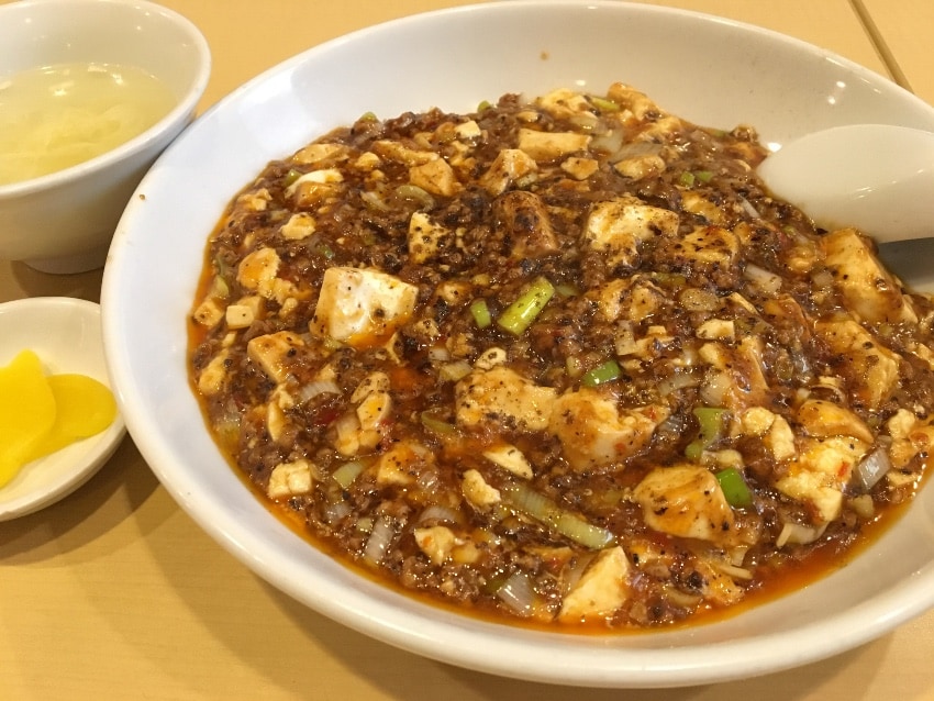 黒沢台の中華料理「つくし」の麻婆豆腐